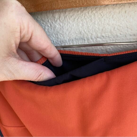 Zyia Burnt Orange Ribbed Premium Leggings 7/8 Length Plus Size 14-16 - Picture 4 of 12